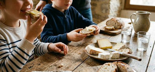 Dégustation de produits du terroir toscan adaptée aux enfants et aux parents.